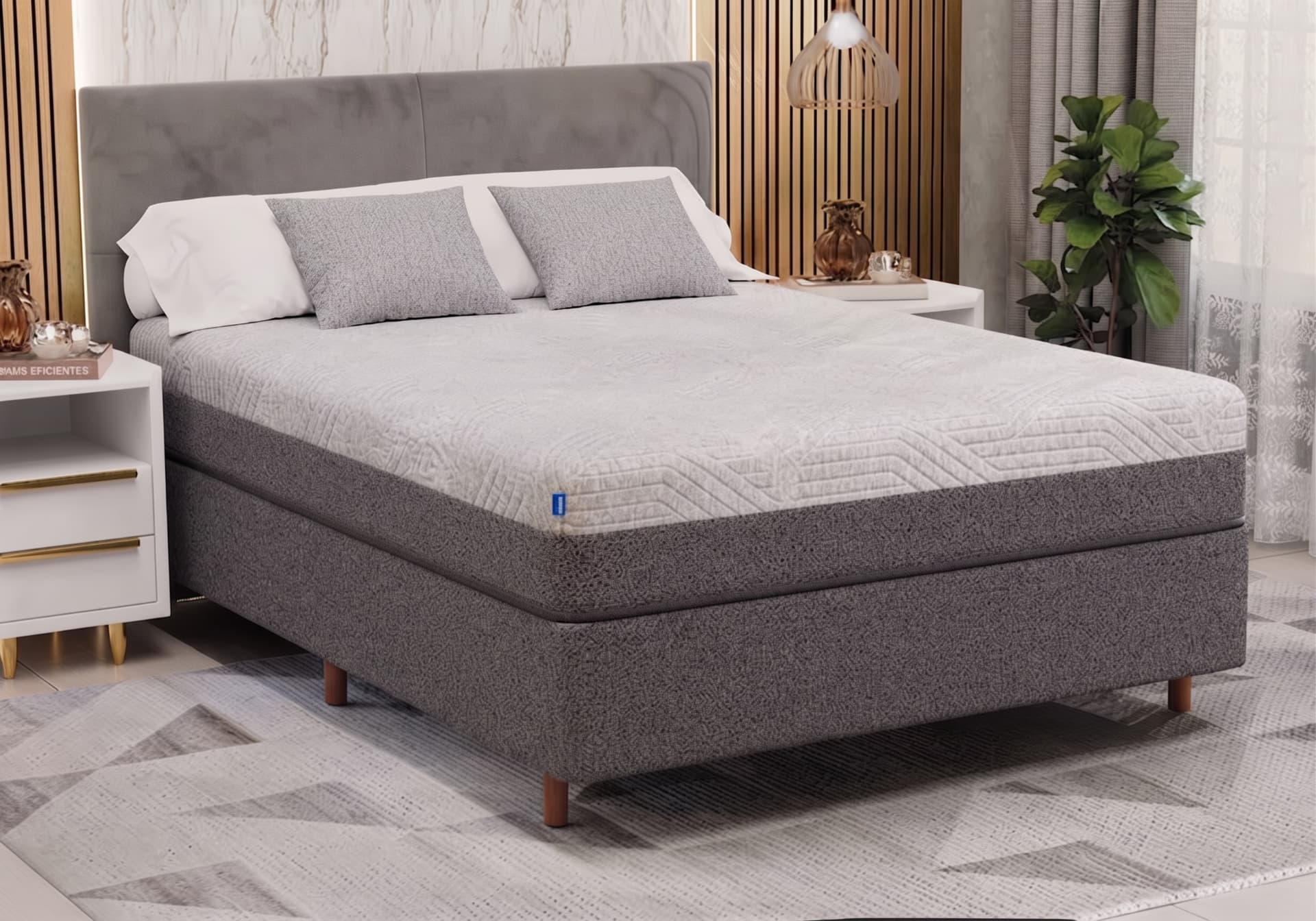Colchão de Casal a Vácuo Umaflex Fit Visco D28/D29 — 138x188x25 cm