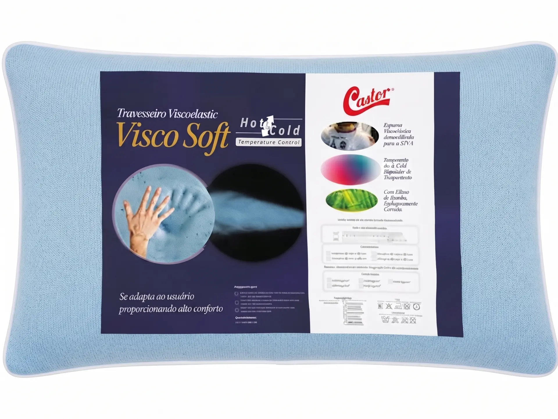 Travesseiro Visco Soft Hot & Cold — Castor